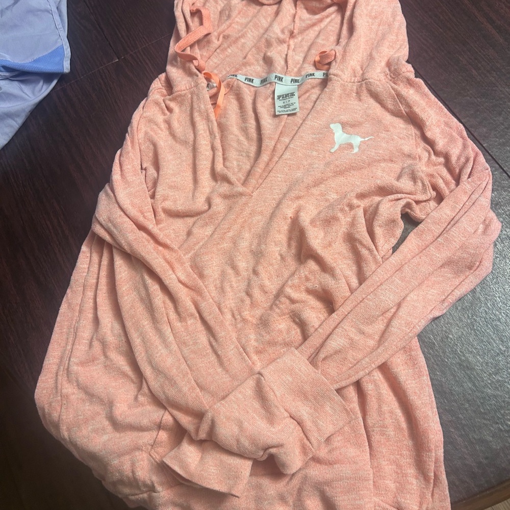 PINK Victoria's Secret Coral Hoodie